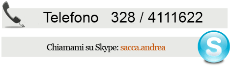 Chiamami o contattami su skype